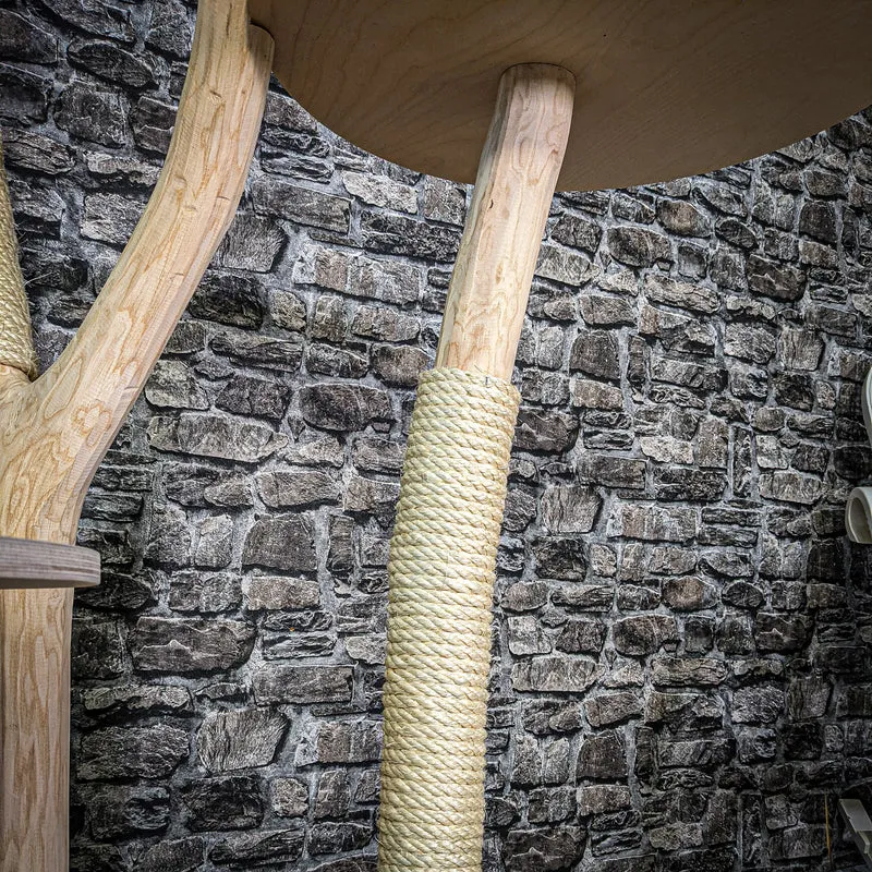 Naturkratzbaum 180 cm hoch Kratzbaum Natur Holz Design 2662 Katzenbaum