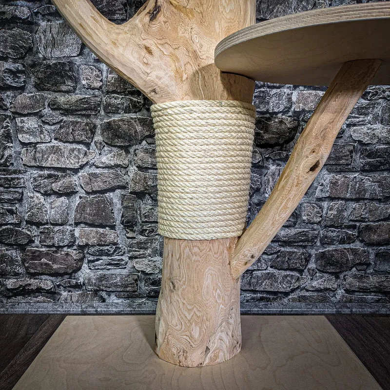 Naturkratzbaum 123 cm hoch Kratzbaum Natur Holz Design 2664 Katzenbaum