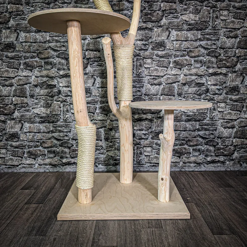 Naturkratzbaum 158 cm hoch Kratzbaum Natur Holz Design 2666 Katzenbaum