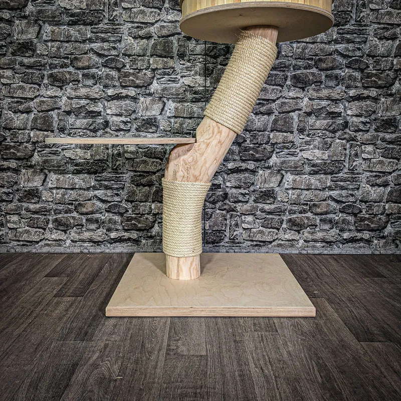 Naturkratzbaum 98 cm hoch Kratzbaum Natur Holz Design 2668 Katzenbaum
