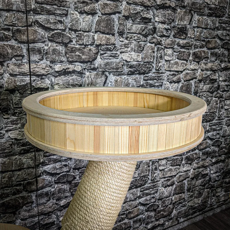 Naturkratzbaum 98 cm hoch Kratzbaum Natur Holz Design 2668 Katzenbaum
