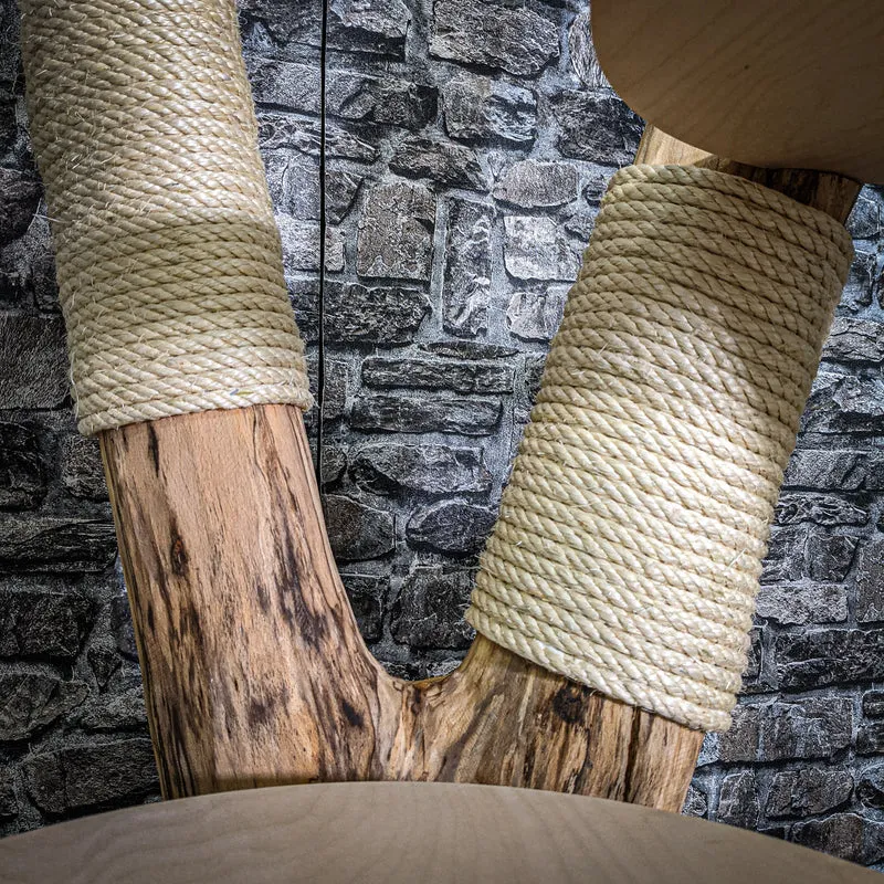 Naturkratzbaum 150 cm hoch Kratzbaum Natur Holz Design 2670 Katzenbaum