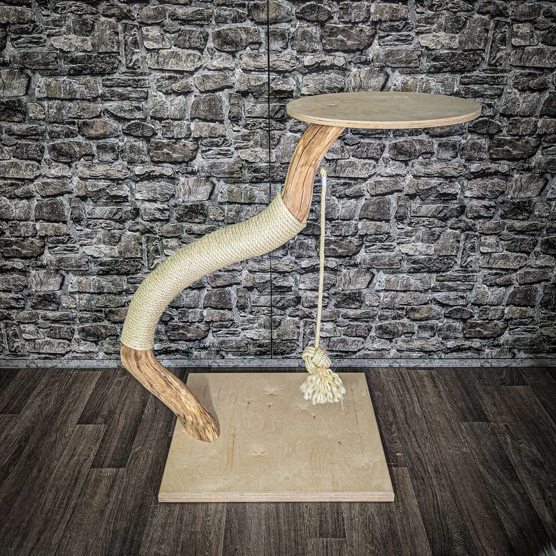 Naturkratzbaum 97 cm hoch Kratzbaum Natur Holz Design 2671 Katzenbaum