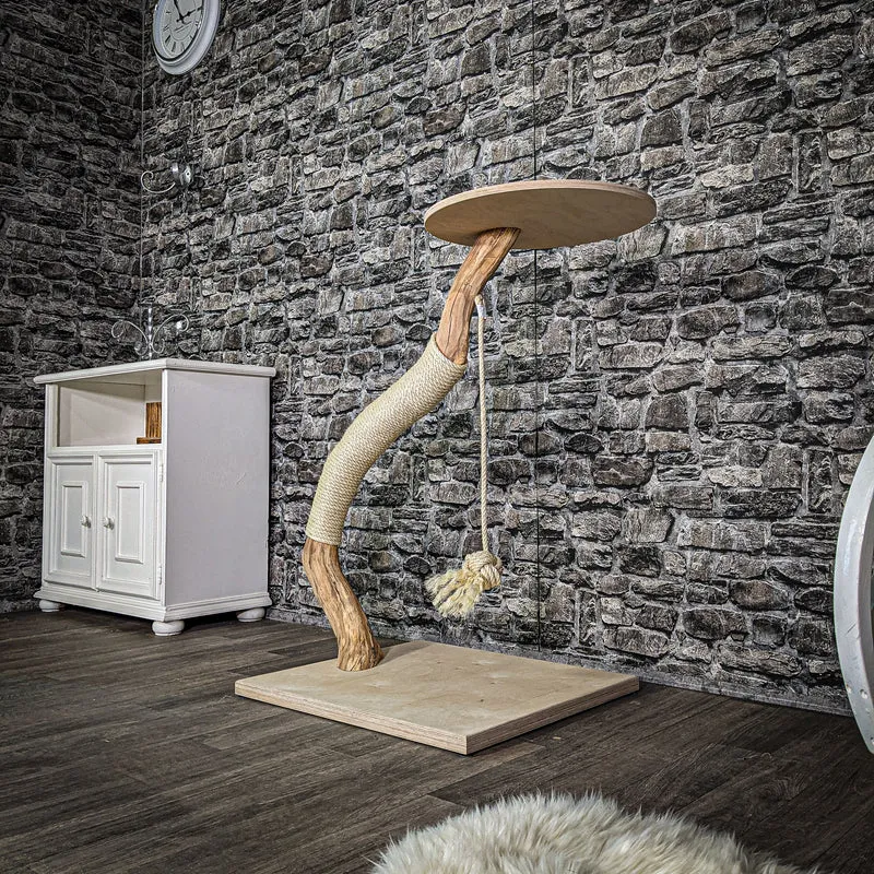 Naturkratzbaum 97 cm hoch Kratzbaum Natur Holz Design 2671 Katzenbaum