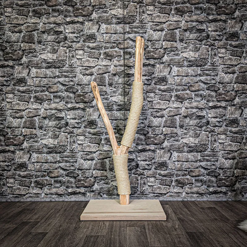 Kratzstamm 114 cm hoch Natur Holz Design Kratzbaum 2646 Naturkratzbaum