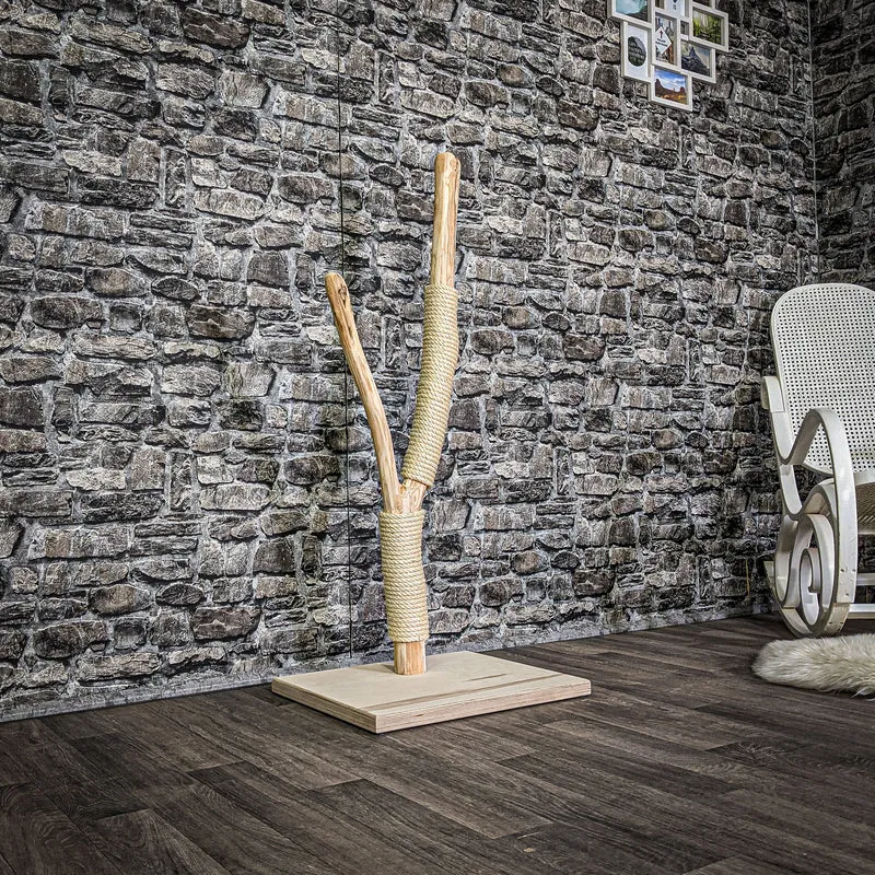 Kratzstamm 114 cm hoch Natur Holz Design Kratzbaum 2646 Naturkratzbaum