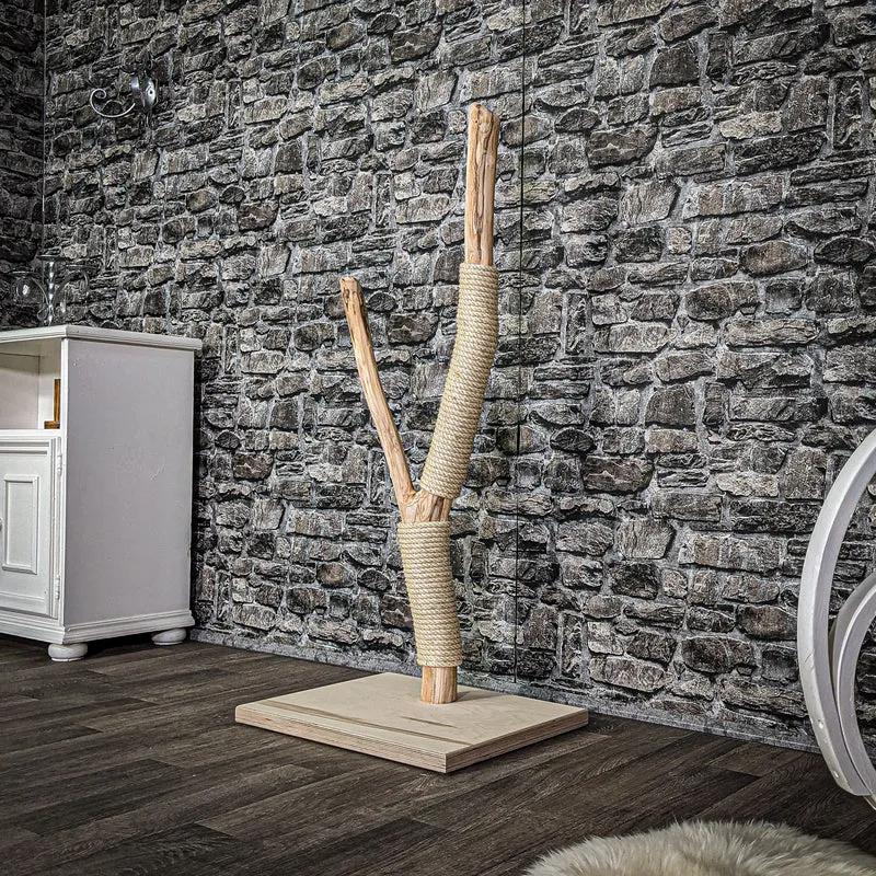 Kratzstamm 114 cm hoch Natur Holz Design Kratzbaum 2646 Naturkratzbaum