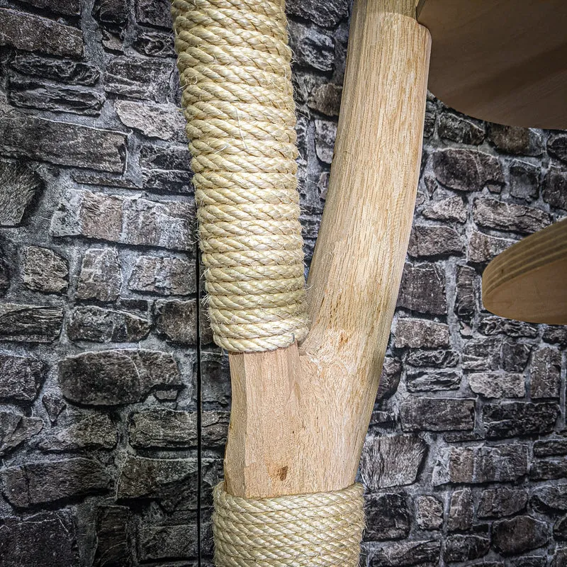 Naturkratzbaum 2785 Kratzbaum Natur Holz Design 205 cm hoch Katzenbaum