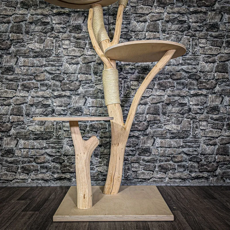 Naturkratzbaum 160 cm hoch Kratzbaum Natur Holz Design 2783 Katzenbaum
