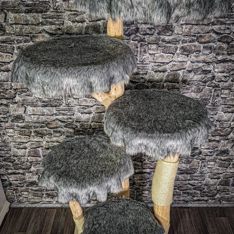 Naturkratzbaum 2781 Kratzbaum Natur Holz Design 187 cm hoch Katzenbaum