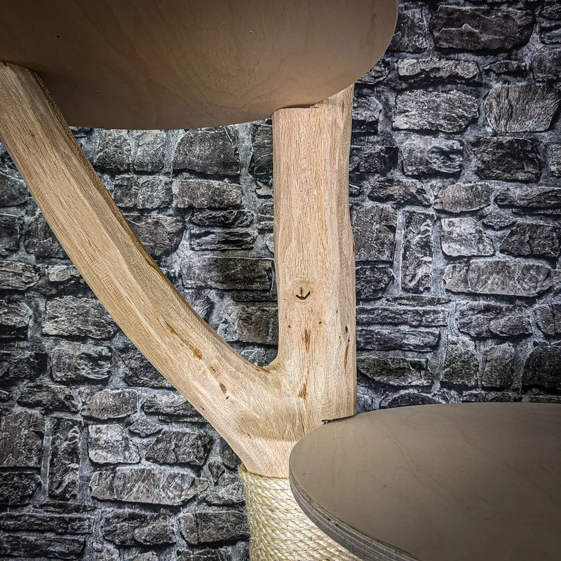 Naturkratzbaum 2781 Kratzbaum Natur Holz Design 187 cm hoch Katzenbaum