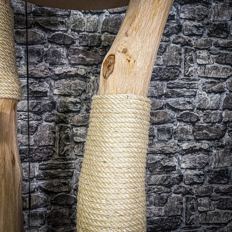 Naturkratzbaum 2781 Kratzbaum Natur Holz Design 187 cm hoch Katzenbaum