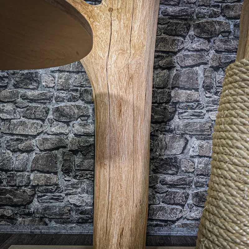 Naturkratzbaum 143 cm hoch Kratzbaum Natur Holz Design 2779 Katzenbaum