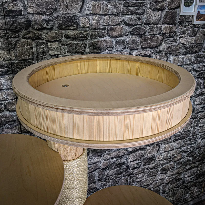 Naturkratzbaum 143 cm hoch Kratzbaum Natur Holz Design 2779 Katzenbaum