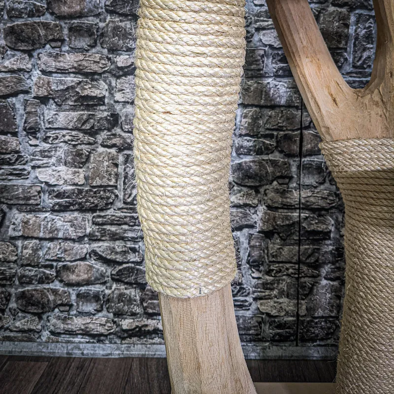 Naturkratzbaum 148 cm hoch Kratzbaum Natur Holz Design 2774 Katzenbaum