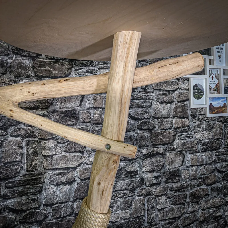 Naturkratzbaum 205 cm hoch Kratzbaum Natur Holz Design 2770 Katzenbaum