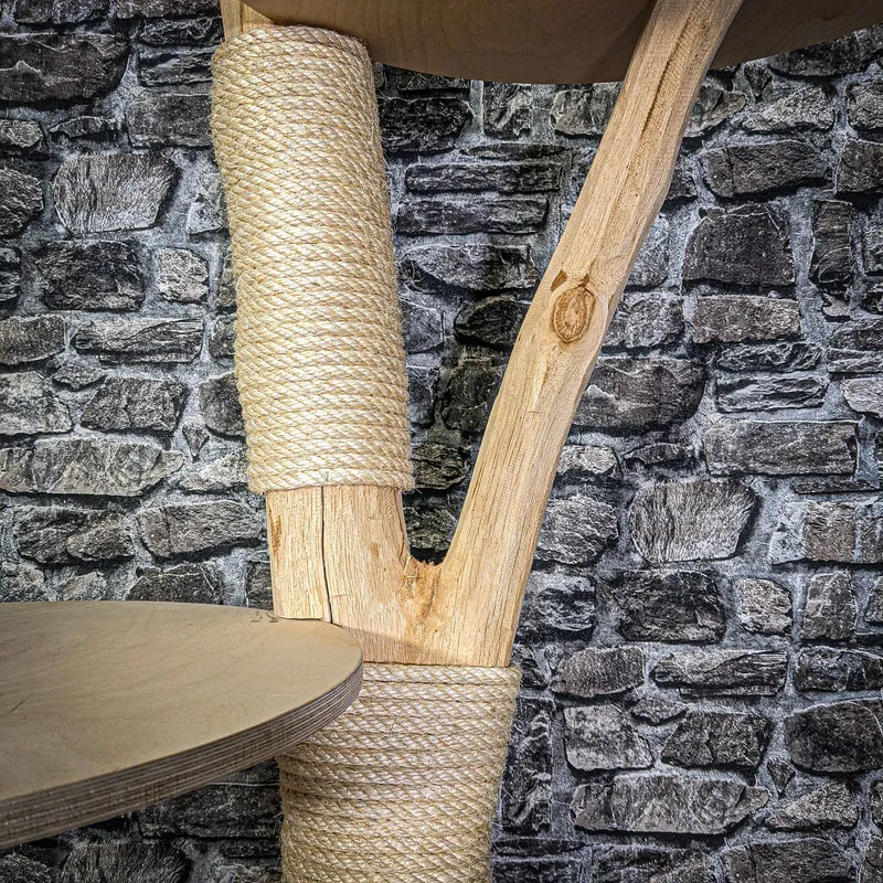 Naturkratzbaum 164 cm hoch Kratzbaum Natur Holz Design 2769 Katzenbaum