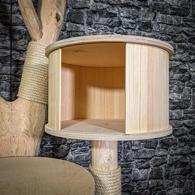 Naturkratzbaum 166 cm hoch Kratzbaum Natur Holz Design 2768 Katzenbaum