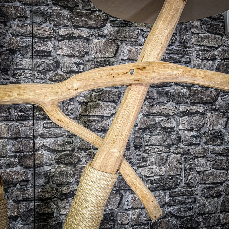 Naturkratzbaum 203 cm hoch Kratzbaum Natur Holz Design 2767 Katzenbaum