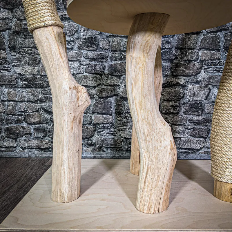 Naturkratzbaum 203 cm hoch Kratzbaum Natur Holz Design 2767 Katzenbaum