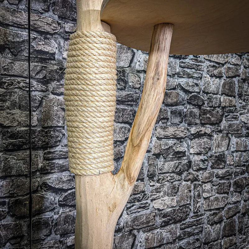 Naturkratzbaum 136 cm hoch Kratzbaum Natur Holz Design 2764 Katzenbaum