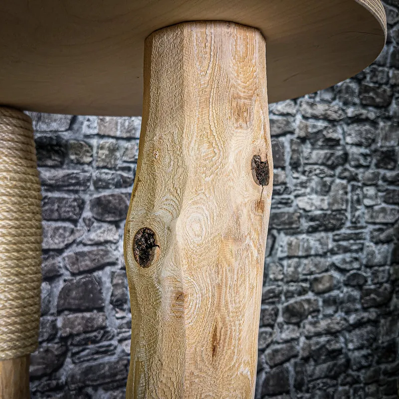 Naturkratzbaum 216 cm hoch Kratzbaum Natur Holz Design 2763 Katzenbaum