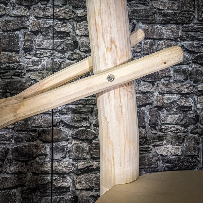 Naturkratzbaum 171 cm hoch Kratzbaum Natur Holz Design 2762 Katzenbaum