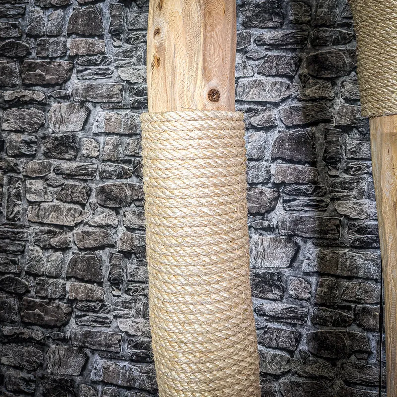 Naturkratzbaum 2761 Kratzbaum Natur Holz Design 206 cm hoch Katzenbaum