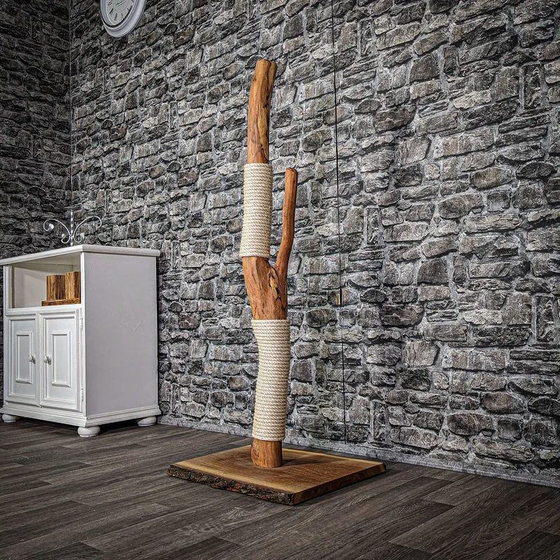 Kratzstamm 120 cm hoch Natur Holz Design Kratzbaum 2760 Naturkratzbaum