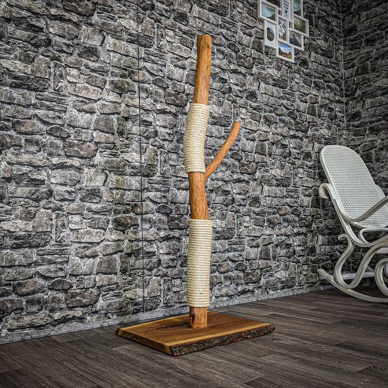 Kratzstamm 120 cm hoch Natur Holz Design Kratzbaum 2760 Naturkratzbaum