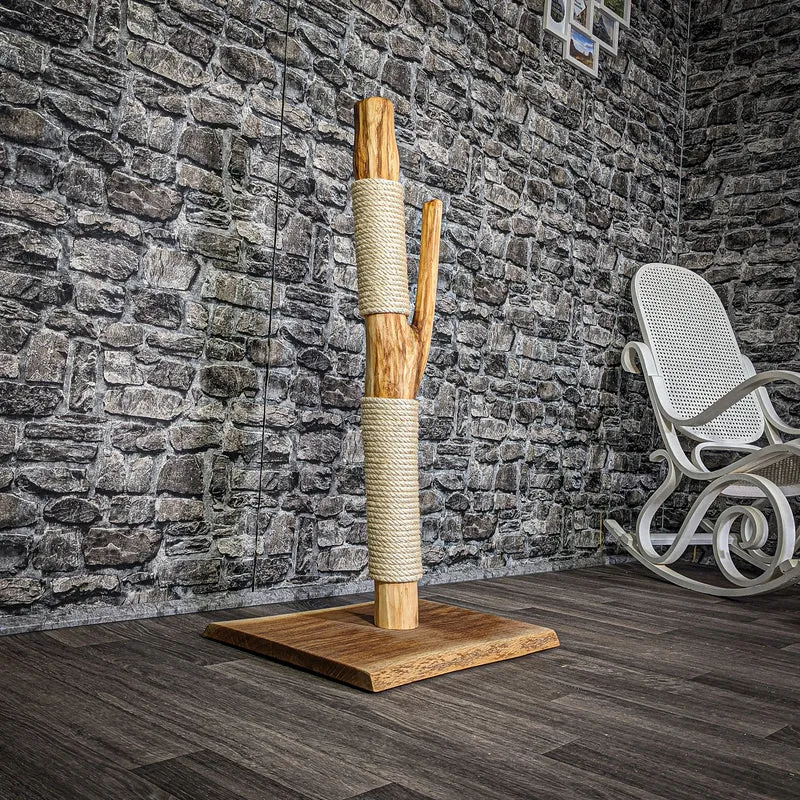Kratzstamm 98 cm hoch Natur Holz Design Kratzbaum 2759 Naturkratzbaum