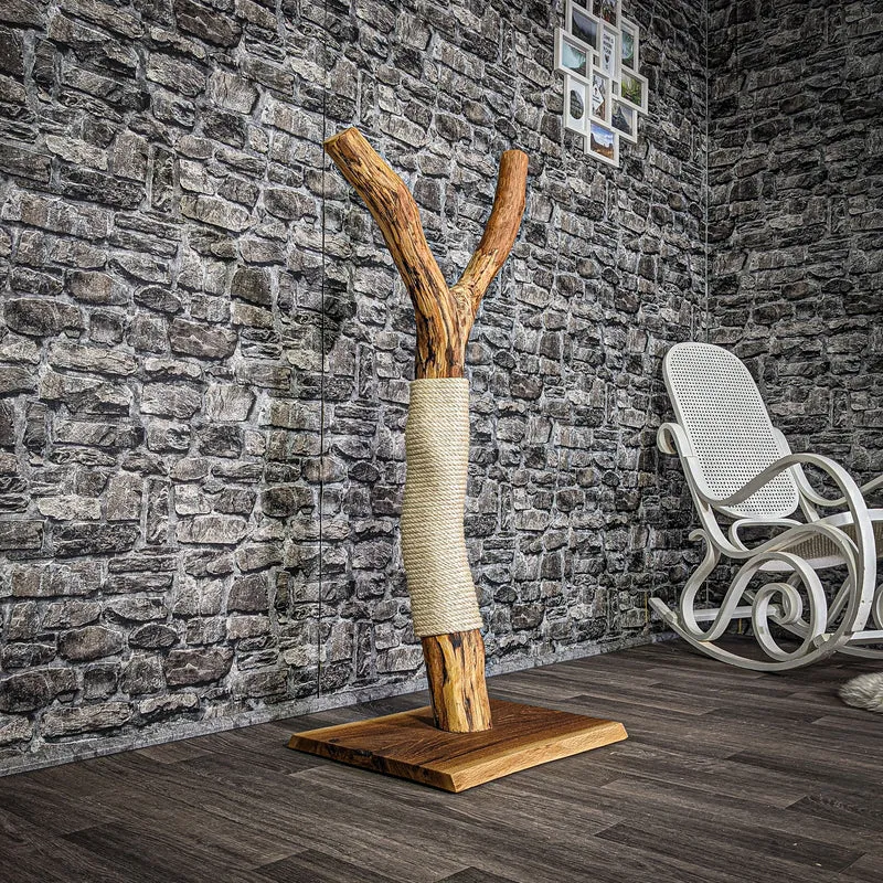 Kratzstamm 120 cm hoch Natur Holz Design Kratzbaum 2758 Naturkratzbaum