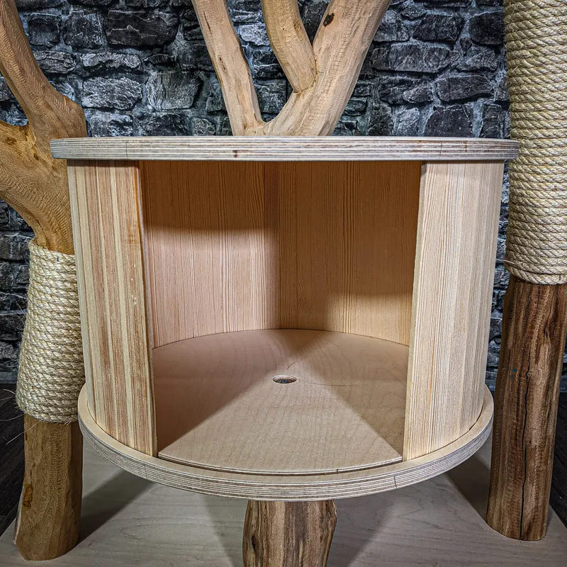 Naturkratzbaum 203 cm hoch Kratzbaum Natur Holz Design 2756 Katzenbaum
