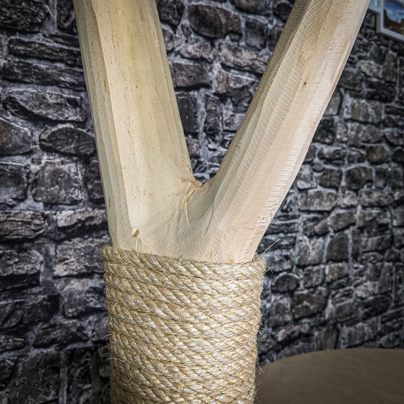 Naturkratzbaum 190 cm hoch Kratzbaum Natur Holz Design 2755 Katzenbaum