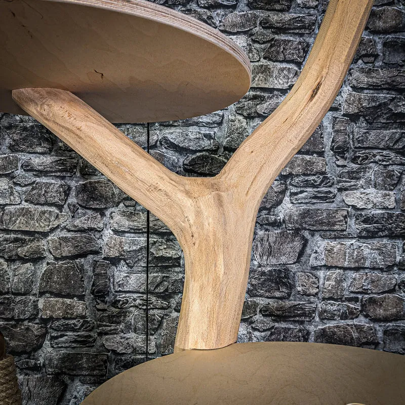 Naturkratzbaum 155 cm hoch Kratzbaum Natur Holz Design 2754 Katzenbaum