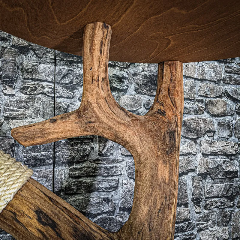 Naturkratzbaum 188 cm hoch Kratzbaum Natur Holz Design 2752 Katzenbaum