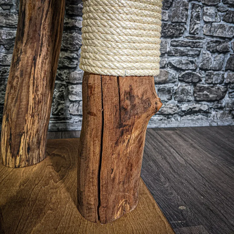 Naturkratzbaum 188 cm hoch Kratzbaum Natur Holz Design 2752 Katzenbaum
