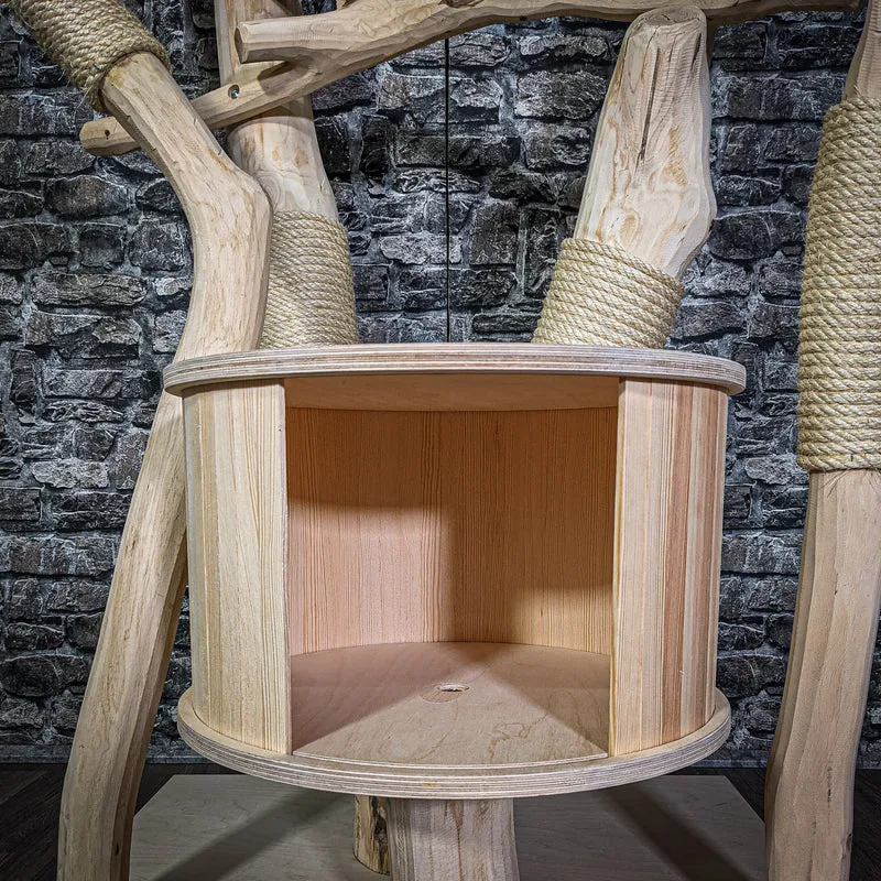 Naturkratzbaum 174 cm hoch Kratzbaum Natur Holz Design 2749 Katzenbaum