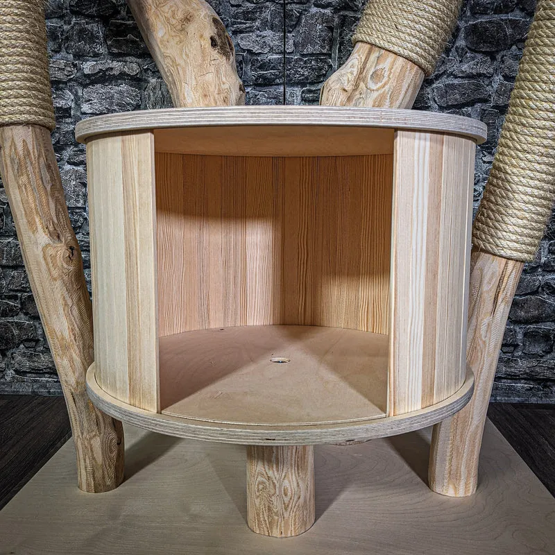 Naturkratzbaum 190 cm hoch Kratzbaum Natur Holz Design 2747 Katzenbaum