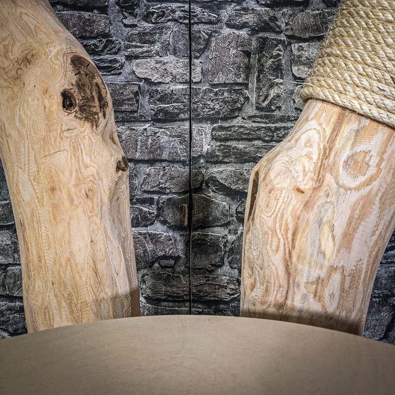 Naturkratzbaum 190 cm hoch Kratzbaum Natur Holz Design 2747 Katzenbaum