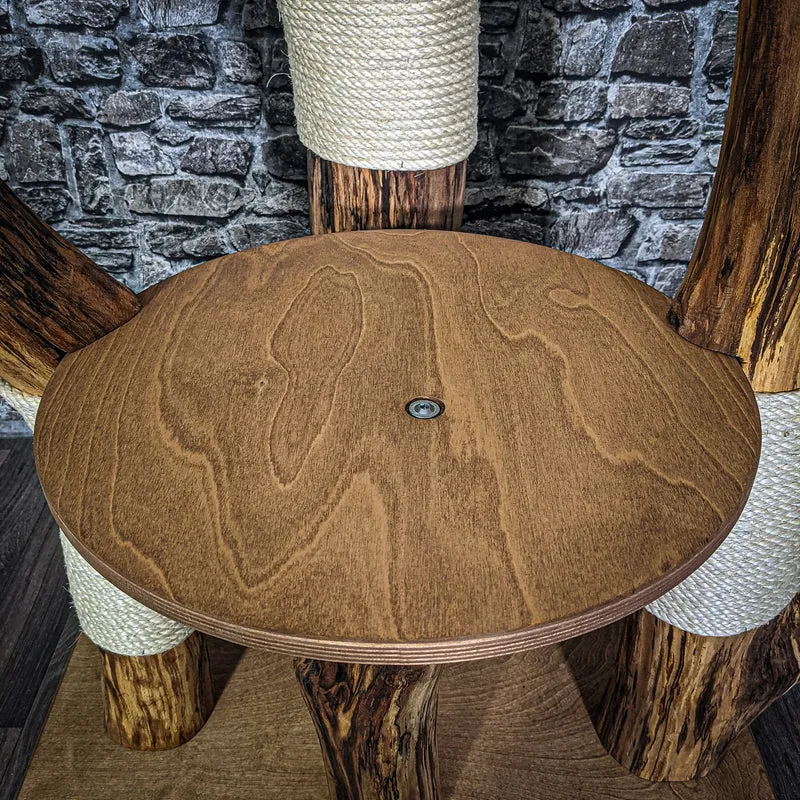 Naturkratzbaum 185 cm hoch Kratzbaum Natur Holz Design 2746 Katzenbaum