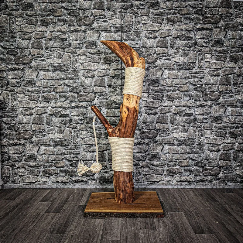 Kratzstamm 118 cm hoch Natur Holz Design Kratzbaum 2744 Naturkratzbaum