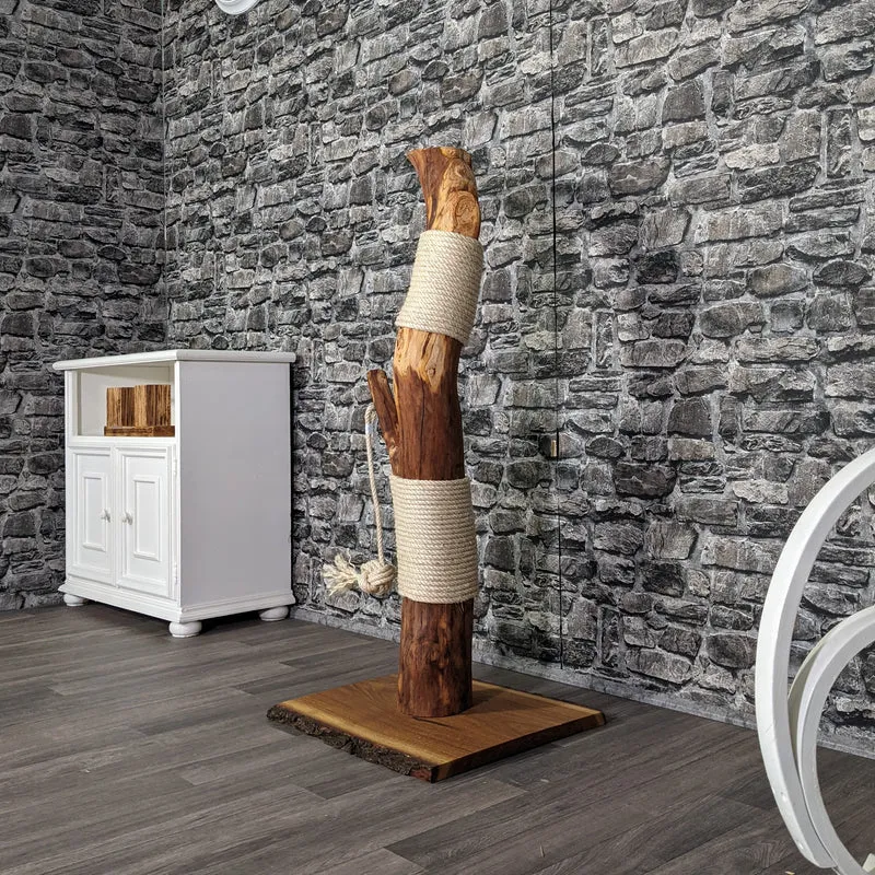Kratzstamm 118 cm hoch Natur Holz Design Kratzbaum 2744 Naturkratzbaum