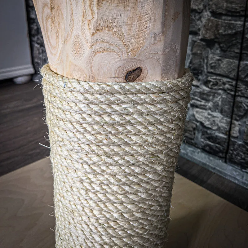 Naturkratzbaum 129 cm hoch Kratzbaum Natur Holz Design 2721 Katzenbaum