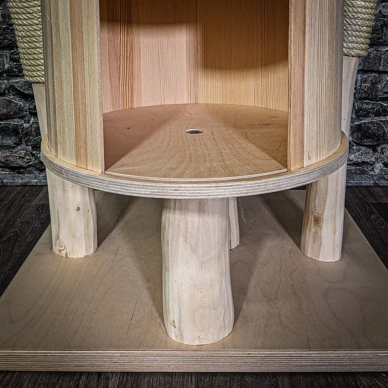 Naturkratzbaum 157 cm hoch Kratzbaum Natur Holz Design 2742 Katzenbaum