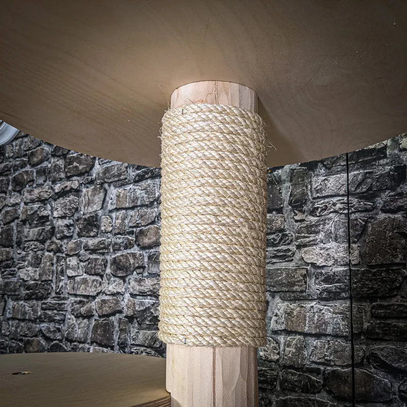 Naturkratzbaum 157 cm hoch Kratzbaum Natur Holz Design 2742 Katzenbaum