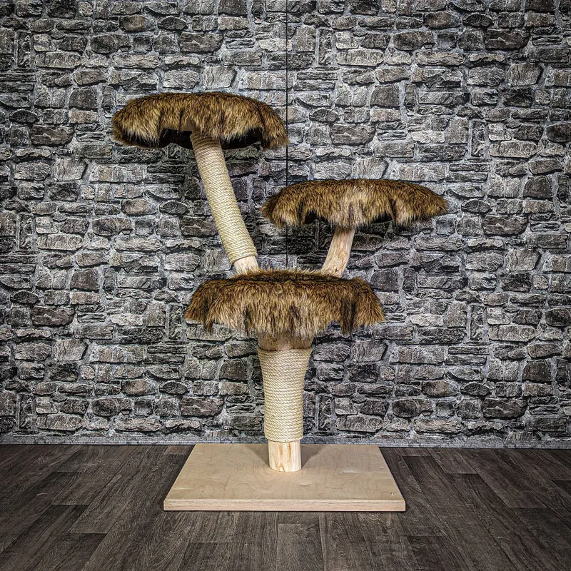 Naturkratzbaum 109 cm hoch Kratzbaum Natur Holz Design 2738 Katzenbaum