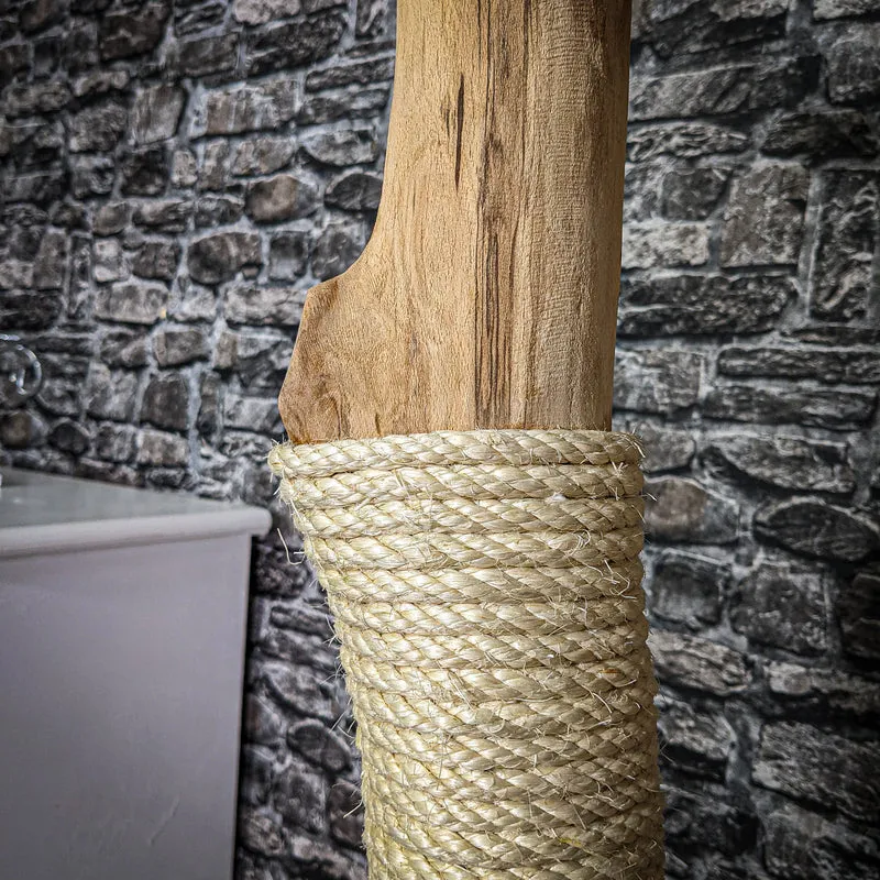 Naturkratzbaum 220 cm hoch Kratzbaum Natur Holz Design 2737 Katzenbaum