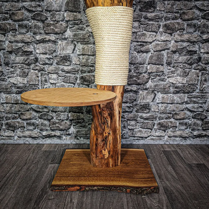 Naturkratzbaum 103 cm hoch Kratzbaum Natur Holz Design 2735 Katzenbaum