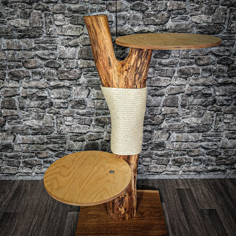 Naturkratzbaum 103 cm hoch Kratzbaum Natur Holz Design 2735 Katzenbaum